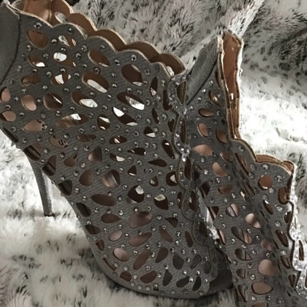 Zigi Soho Rhinestone & Sparkle Zip Booties